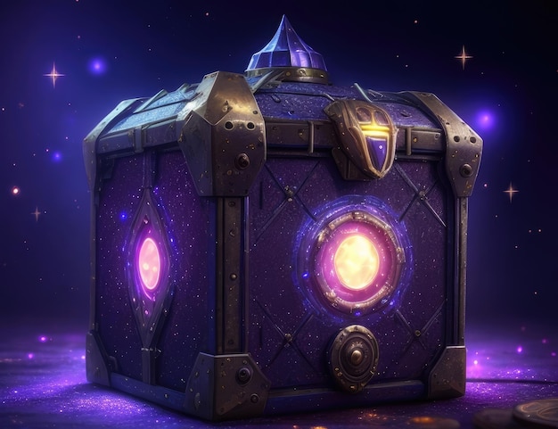 A metal magic box wallpaper