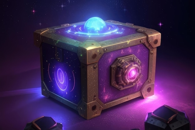 A metal magic box wallpaper