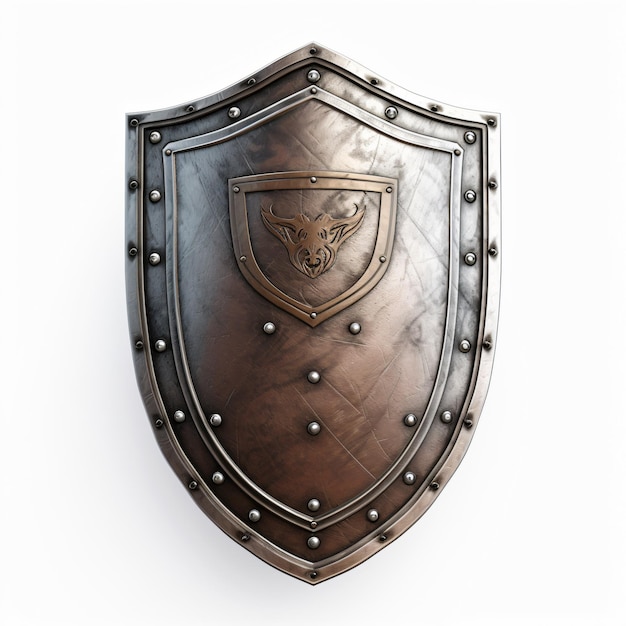 Metal medieval shield