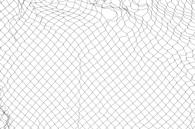 Photo metal mesh fence texture object isoltaed on white background