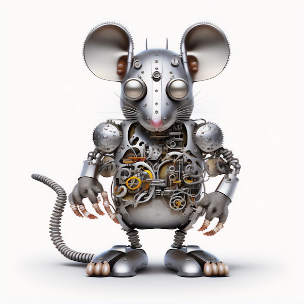 Metal mouse rendering