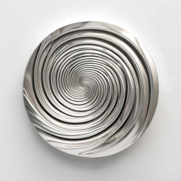 Metal Object With Spiral Design