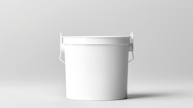 Metal Paint Bucket Mockup