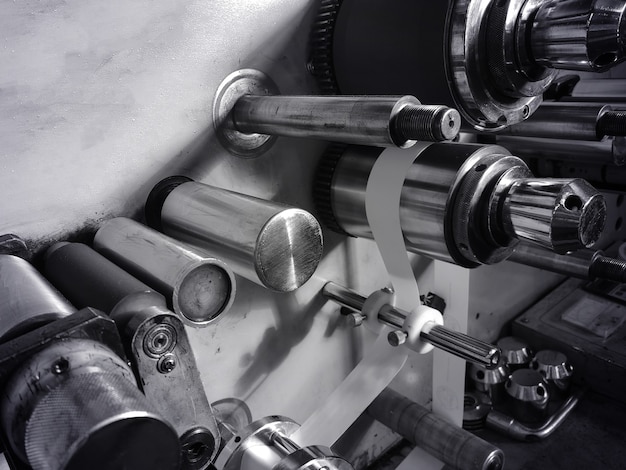 metal part. gears in a car engine. concept - creation of parts for production machines. mechanical gearbox. concept - car parts close-up. car engine manufacturing. motor close-up.
