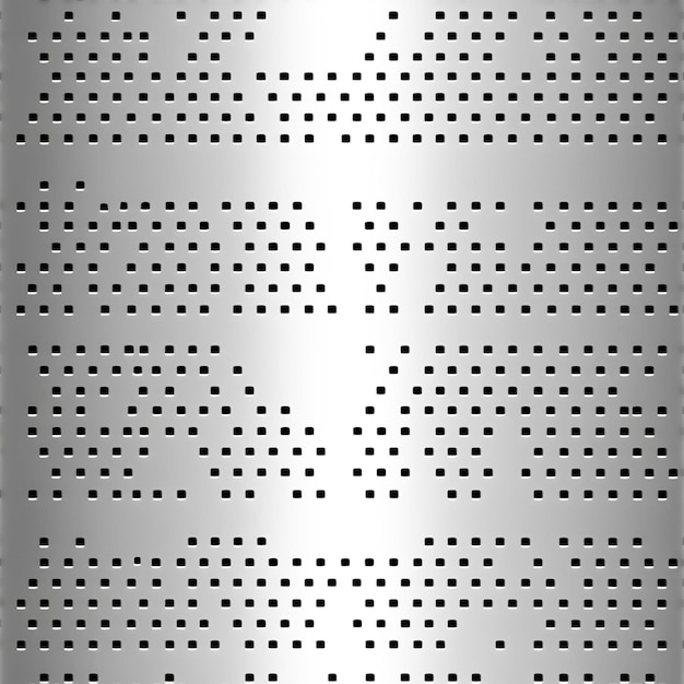 Photo metal perforated texture square seamless