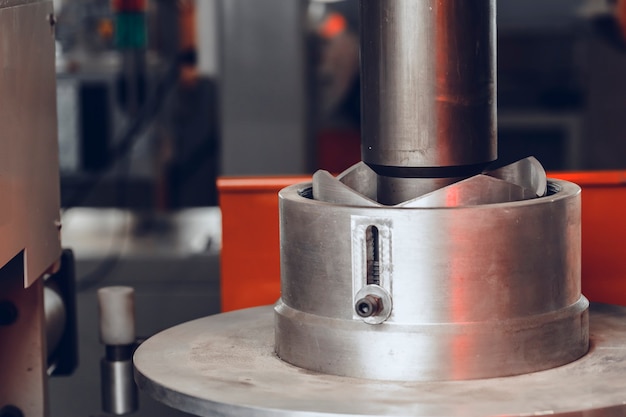 Metal production equipment at the cable plant 