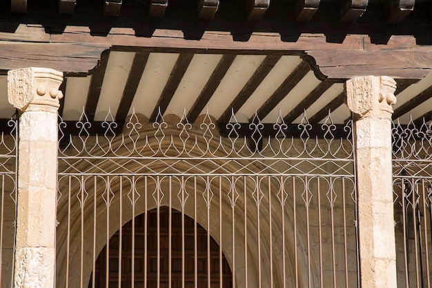 Metal Railings outside St Cosme and Damian Church, Covarrubias, Spain