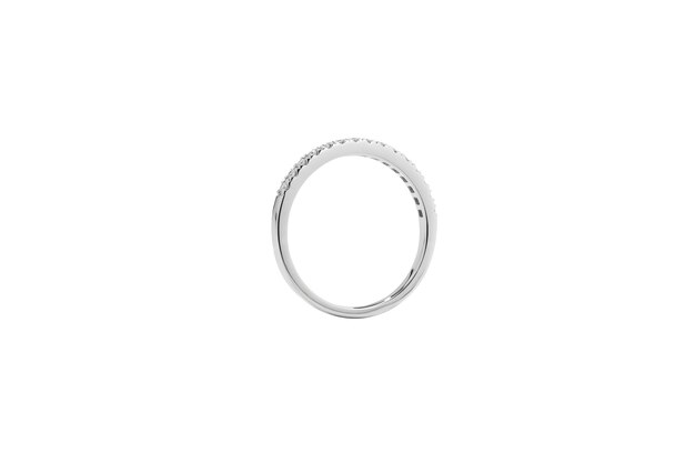 Photo metal ring with topaz and diamonds stone including clipping path