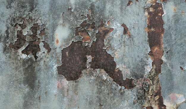 Фото Металлический фон ржавчины, гнилая сталь, металлическая текстура с царапинами и трещинами, ржавая стена, текстура ржавчины старого металлического железа