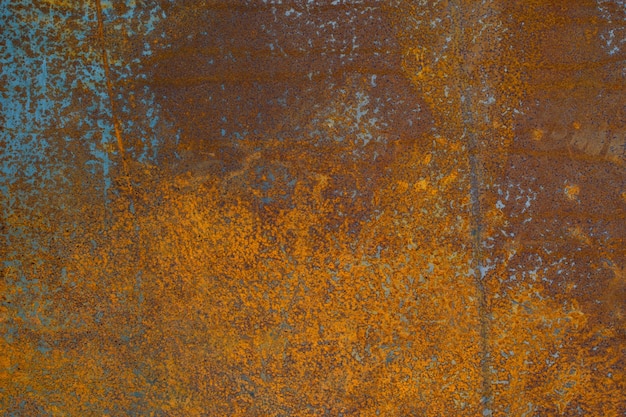 Photo metal rusty surface with orange color, background texture.