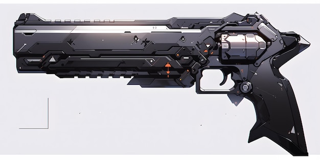 Metal scifi pistol