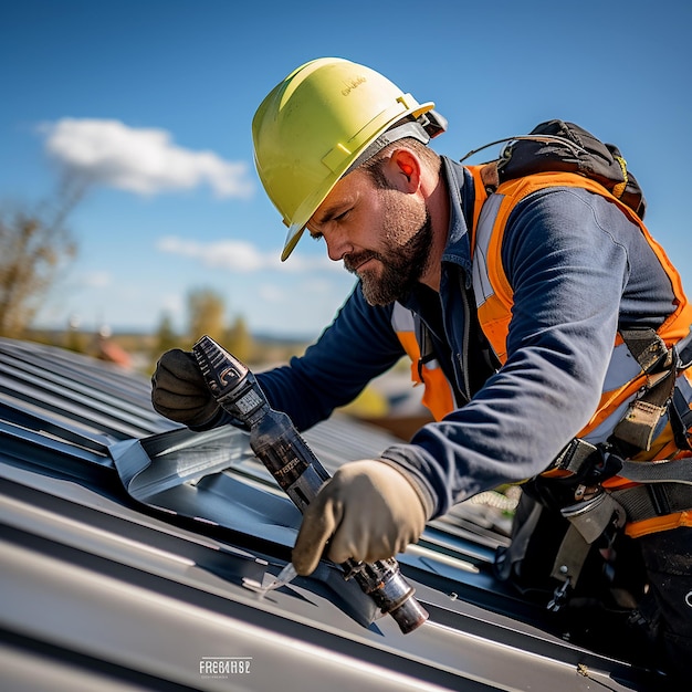 Metal Sheet Mastery Construction Workers Precision