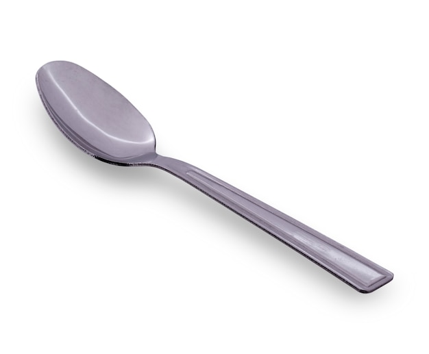 The metal shiny spoon