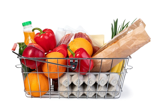 Premium Photo | Metal shopping basket