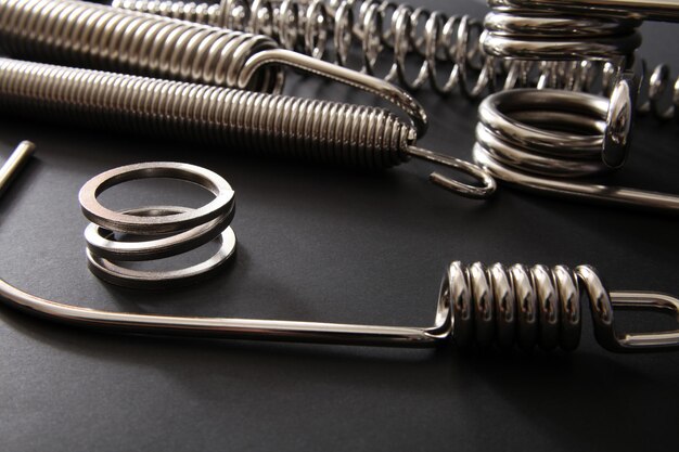 Metal springs in different sizes