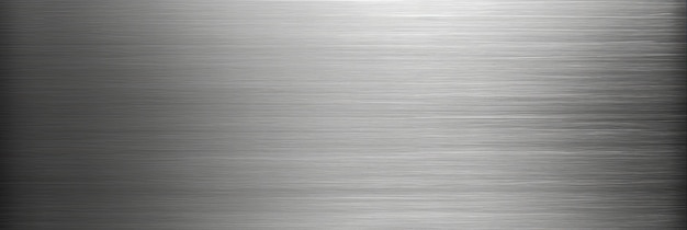 Metal Steel Texture Background Fine Brushed Wide Plate with Silver Metallic Design