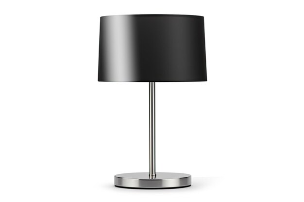 Metal table lamp Interior on white background