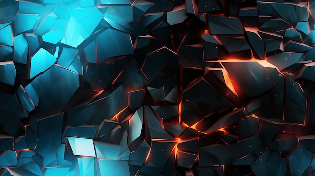 metal texture background that is torn in half with expanded glowing hot edge