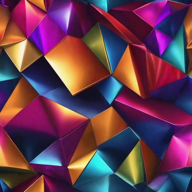 Metal texture geometric background colorful