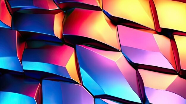 Metal Texture Geometric Background Colorful