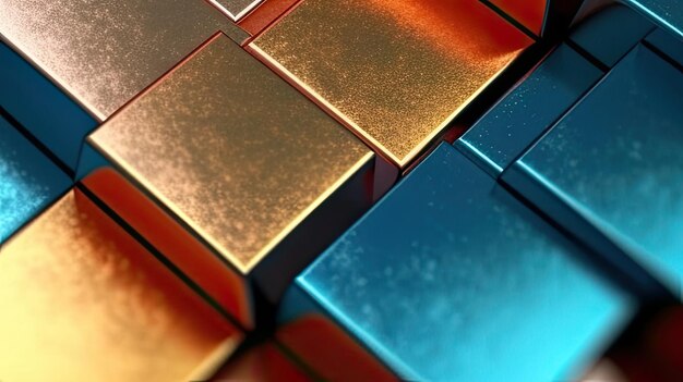 Metal Texture Geometric Background Colorful