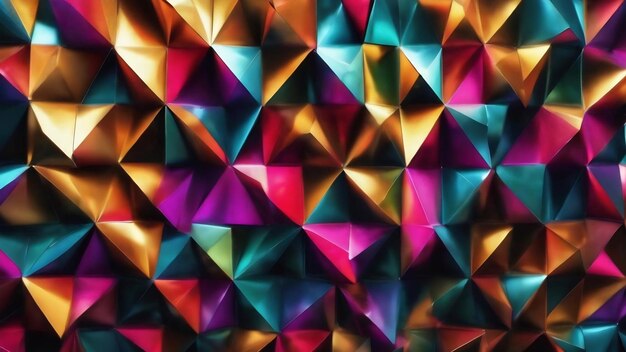 Metal texture geometric background colorful