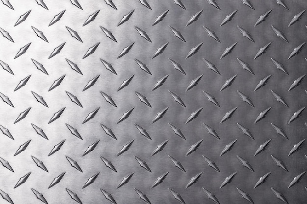 Metal texture with diamond pattern. light stainless steel background