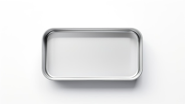 Metal tin with a hinged window lid and window