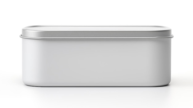 Metal tin with a slip on lid