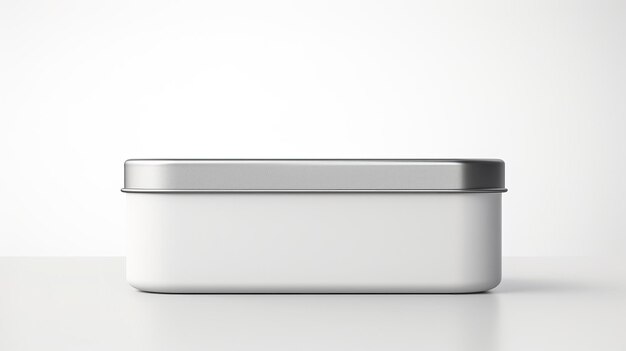 Metal tin with a slip on lid