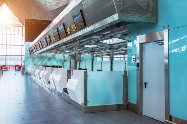 Metal walkway in the corridor of the building.