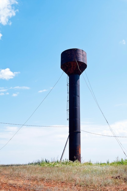 Metal water tower