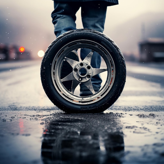 Metal Wheel of Vibration Rink in Action