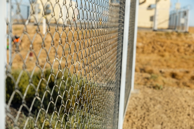 Metal wire fence or wire mesh steel