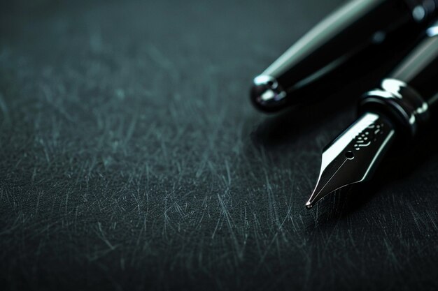 Photo metal writing pen branding mockup