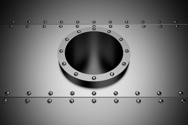 Metalen achtergrond. 3D-weergave