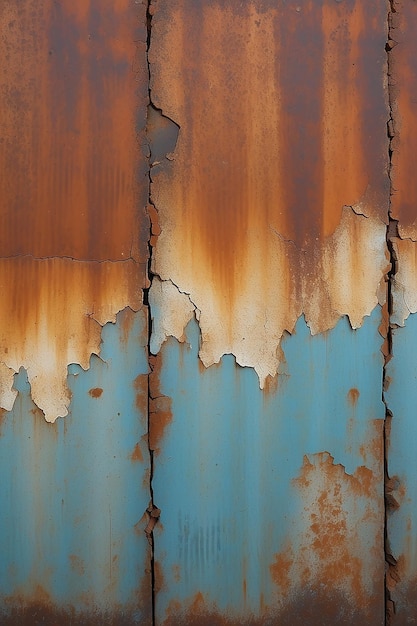 Metalen achtergrond roestverval staal metaal textuur met krassen en scheuren roest muur oude metaal ijzer roest textuur