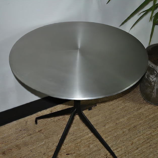 metalen tafel en stoel