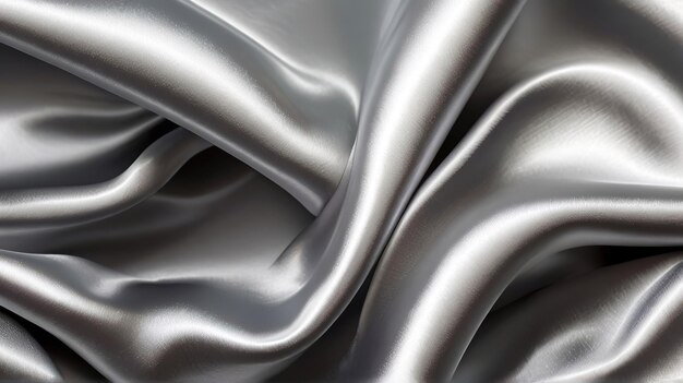metalen textuur satijnen stof zilveren kleur