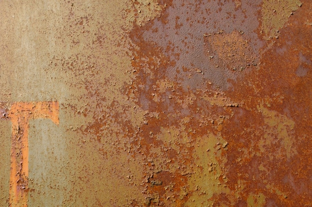 Metalen wand met roest. metaal corrosie. Hoge kwaliteit foto
