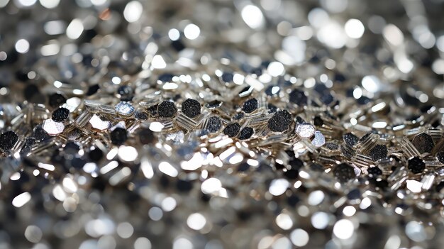 Foto metalen zilveren glitter