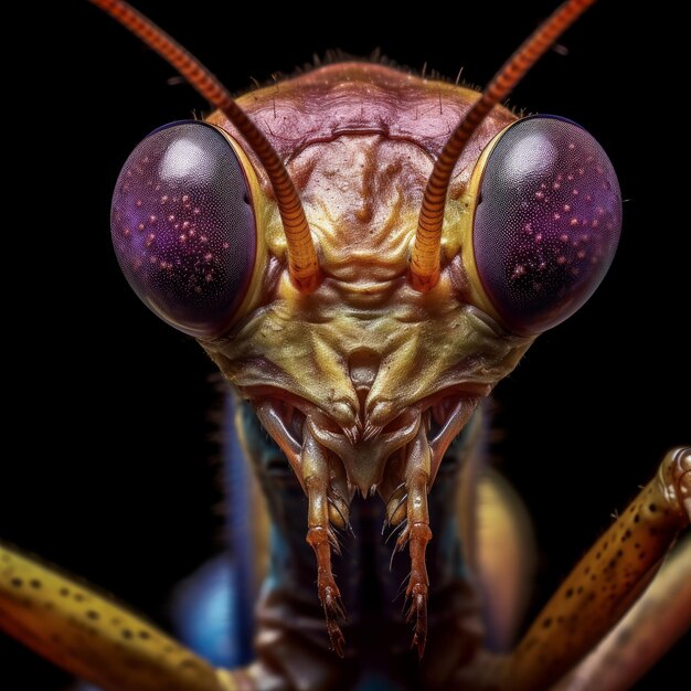 Photo metalfaced praying mantis photograph by jeff london