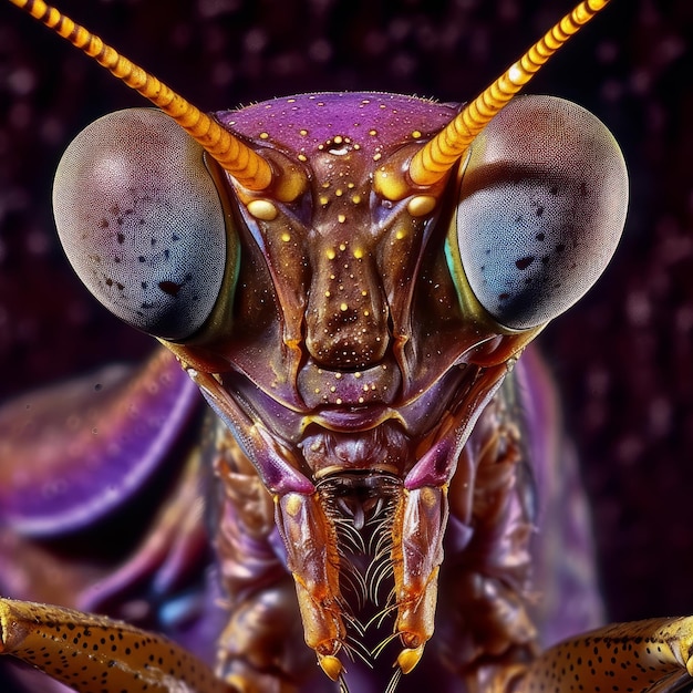 Metalfaced praying mantis photograph by jeff london