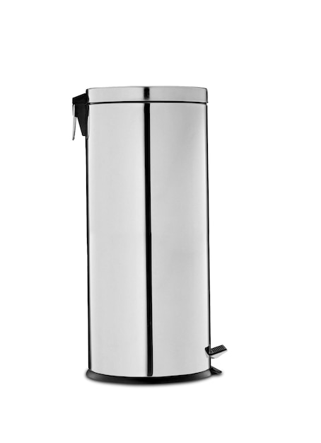 Metalic trash can