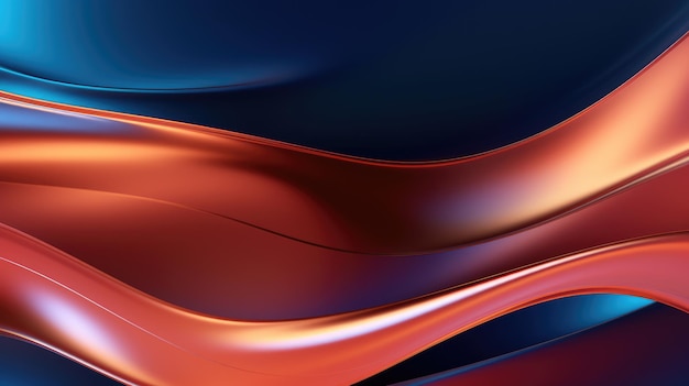 Metallic abstract wavy liquid background layout design tech innovation