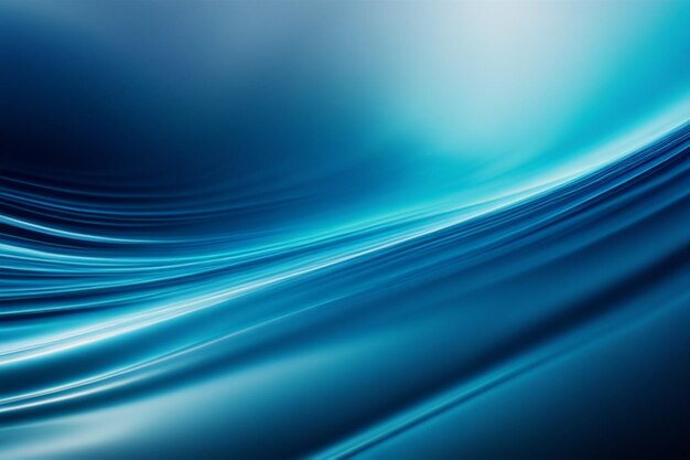 Metallic blue colors blend and sway in an abstract fluid background