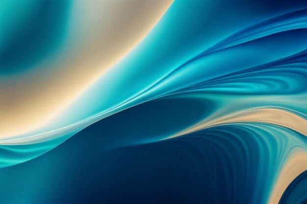 Metallic blue colors blend and sway in an abstract fluid background