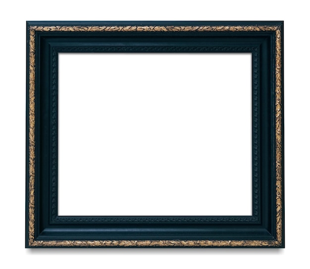 금속 파란색 그림 프레임 투명 png