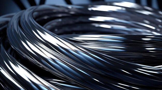 Metallic cable wallpaper background