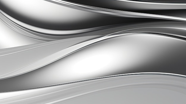 Metallic chrome silver background